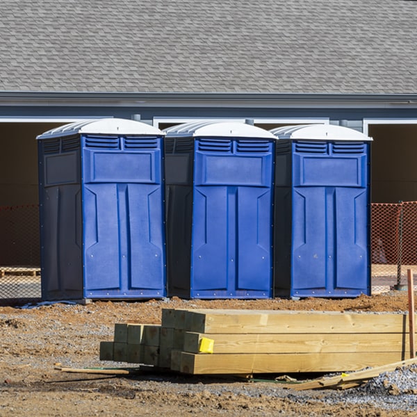 are there any restrictions on where i can place the porta potties during my rental period in Eagle River